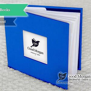 twin baby memory book blue